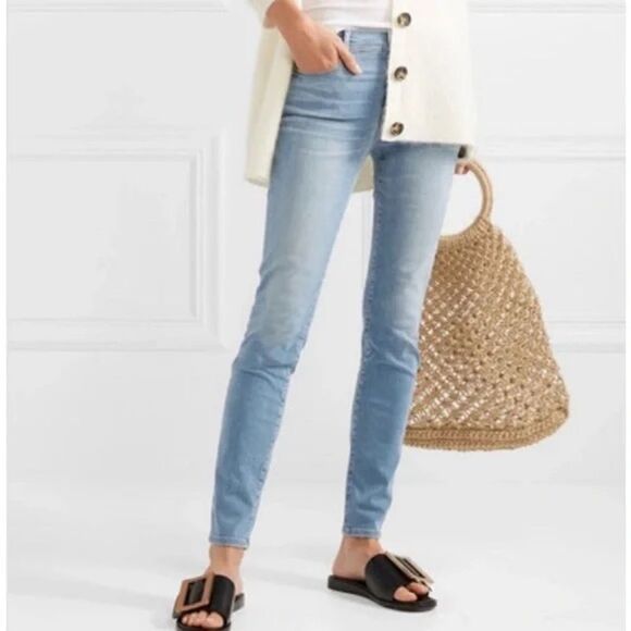 Frame Denim ‘Le Skinny De Jeanne’ in‎ Park Court Distressed Stretch Jean 24 - Picture 2 of 12